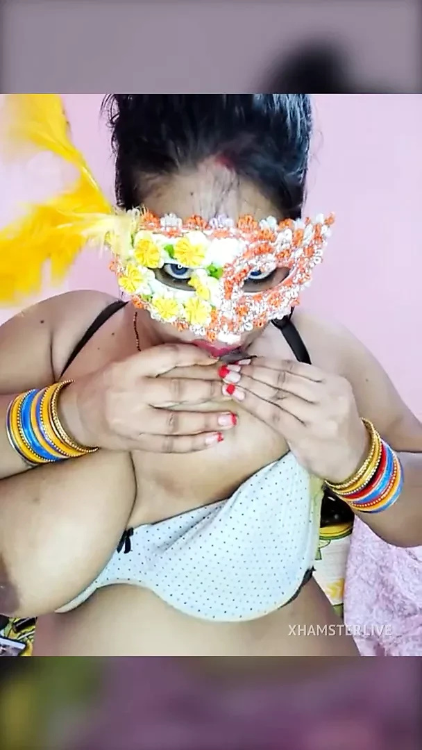 aunty licking her nipples with honey