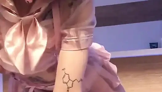 Cute Petite Teen in Punk Lingerie