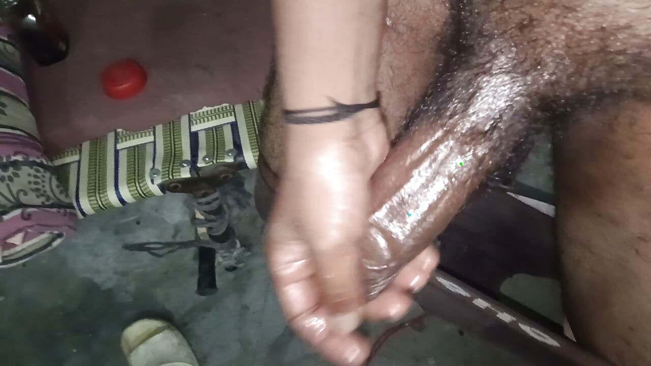 Big black cock  hand job