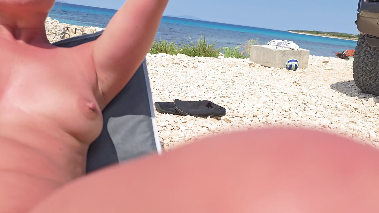 Fingern am Strand