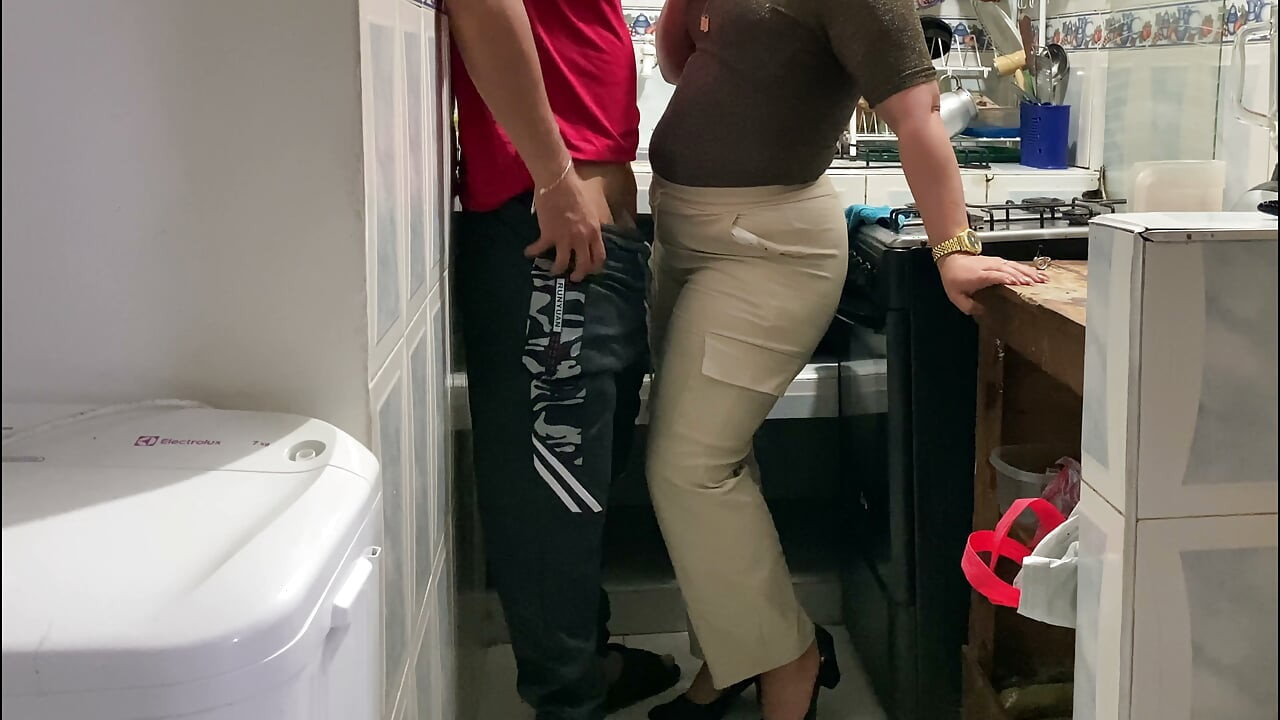 Blowjob In The Kitchen My Friend's Wife