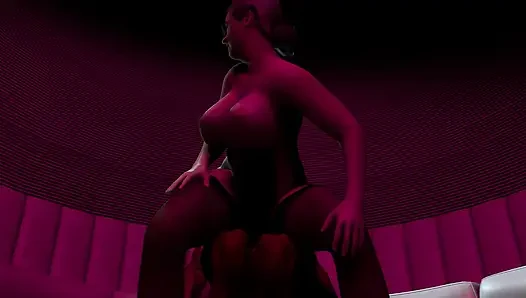 Slutty Cougar Rides a Mean Cock in a Club