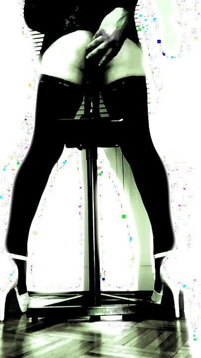 Brazilian Sissy Slut Impaled on 15" Monster Black Cock