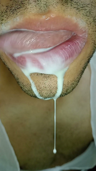 Deepthroat latino sloppied saliva ahegao, spitting, kissing, submissive, oral fucking | Clip 1