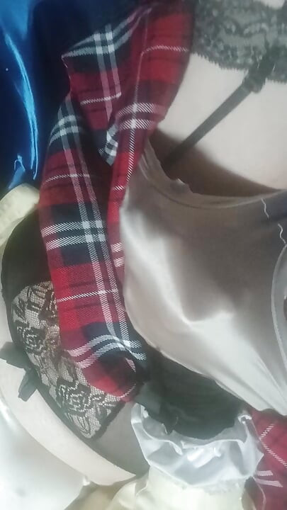 Panties boy playing