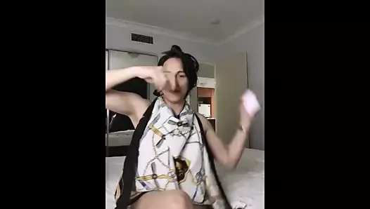 shemale dance strip and show ur ass and cock while smoking