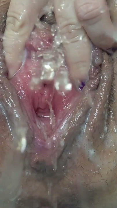 Creamy Big Labia Fat Pussy MILF Masturbates With Dildo & Pees On You | Clip 3