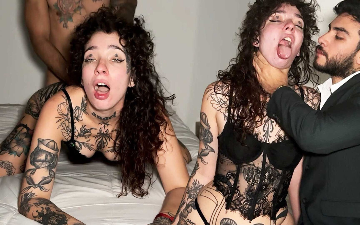 Tattooed Submissive Is Dominated and Fucked Hard by Her Boss! Ft Rebekah Rose