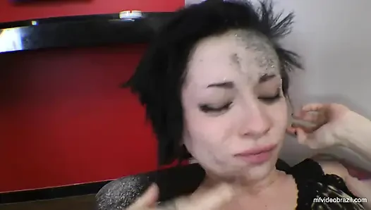 Sofa girl kneading by India Mulan and slave Sammy
