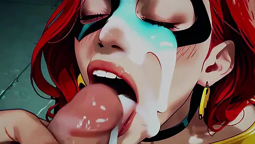 Вечеринка с йогуртами: 3D комикс в латексе Vigilante в видео от первого лица (4k, без цензуры, Ai хентай)