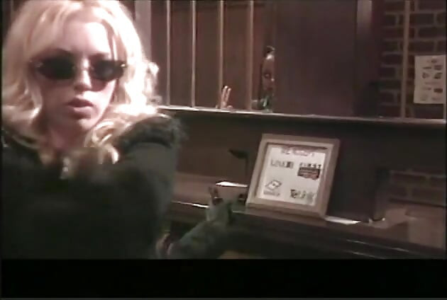 Security guard stops bank theft by fucking blonde with great tits in bank vault