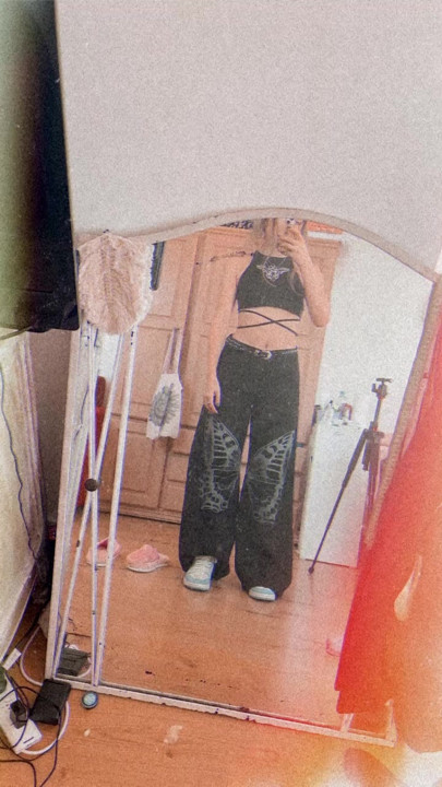 Trying out new clothes makes me horny.