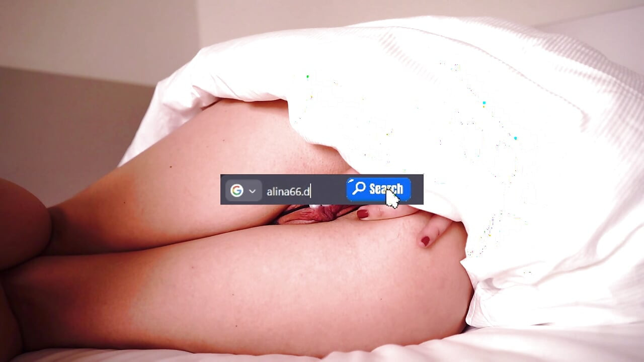 Pushing my pearl panties inside my pink wet pussy (ASMR-POV)