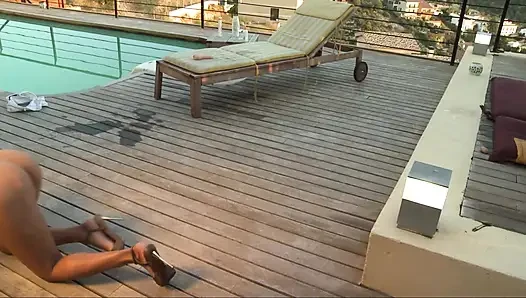 Strip From Yoha Latina To The Pool