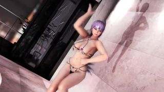 Ayane che fa una danza stupida