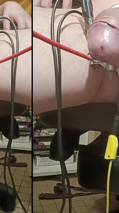 Kilit an "Pa + anal + yarak tabanında precum ve boşalma ile üç fazlı elektro e-stiminasyon bölüm 1"