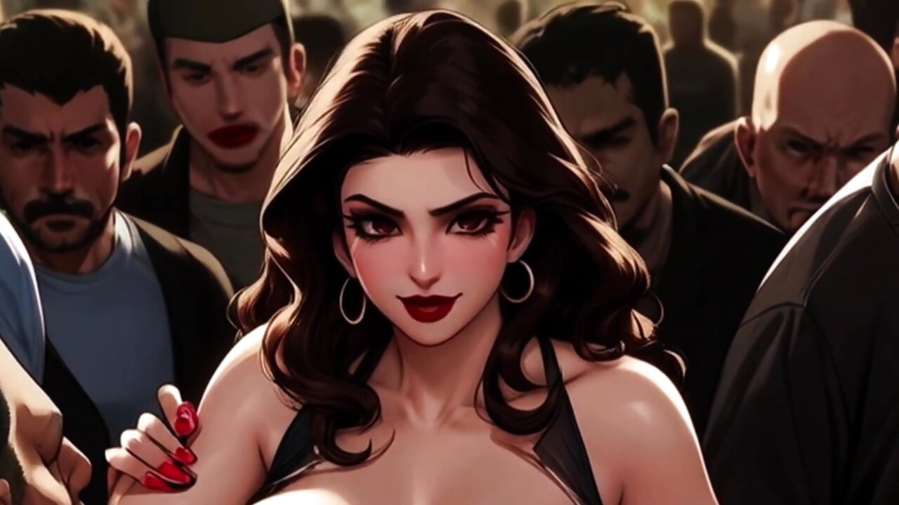 Tifa bertetek besar suka menghisap zakar hitam dalam toon pedas: tifa dalam lubang mosh