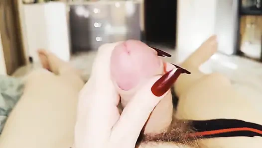 Meine schwiegermutter streichelte meinen Penis, und ich steckte ihn von hinten ein und ließ einen Düsen der Liebe direkt auf ihren Bauch los