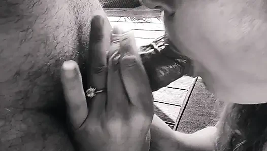 Beautiful girl sucking dick