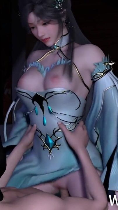 3D Cute Anime Cosplay Model Cheating with Big Cock and Got Orgasm