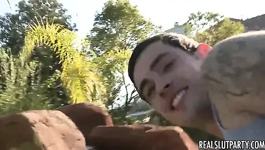 Real Slut Party - Back Yard Bbq Turns 4some Fun