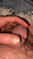 Horny and stroking my dick...