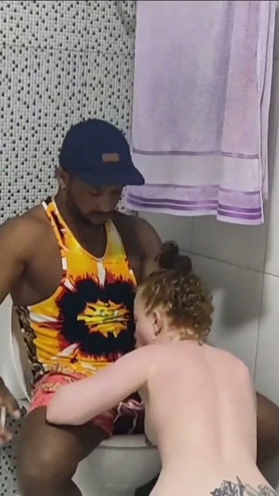 My friend asked to use my bathroom and it took a while I went to see what happened and found him smelling my panties and jerking | Clip 1