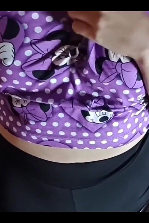 Cute Girl in Pajamas Touches Her Ass and Cums on Her Stepdad's Bed