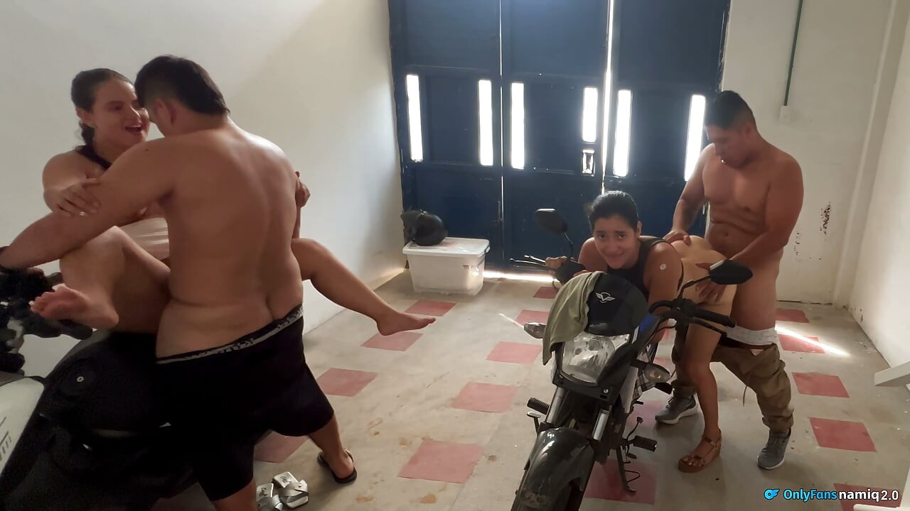 BEAUTIFUL LATINAS GIVE US ASS IN A PARKING LOT, PUSSY FULL OF CUM