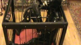 Caged rubberslave - 4
