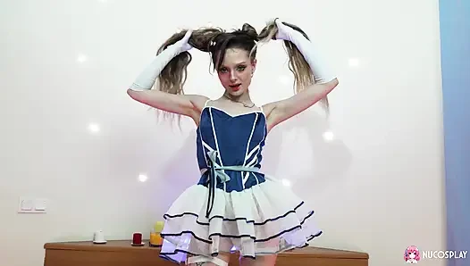 İlk cosplay porno videosunda ekstra minik Lilith liber