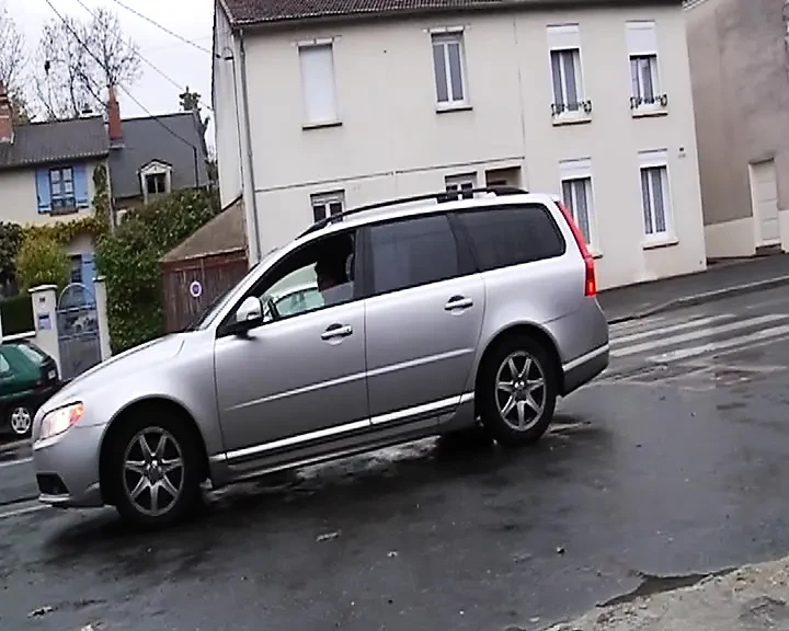 Attractive French babe double drilled in the mechanic garage