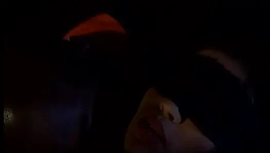 Lusty Blindfolded Chick in Lingerie Gags on a Mutant Dick Then Gets Fucked