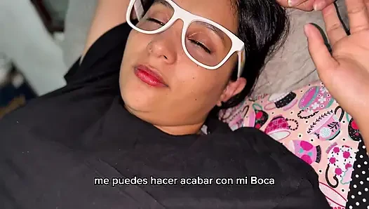 She tells me how her husband fucks her! While he masturbates me with his hands (dirty talk subtitled)