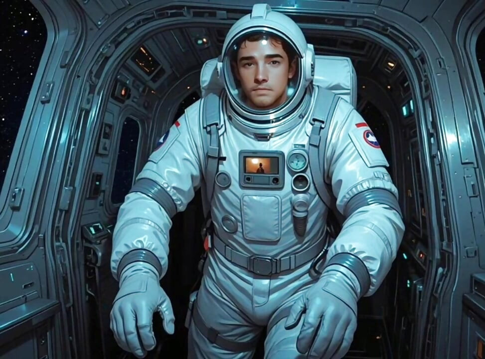 Big tits astronaut get bang pussy in the spaceship during explore planet mission