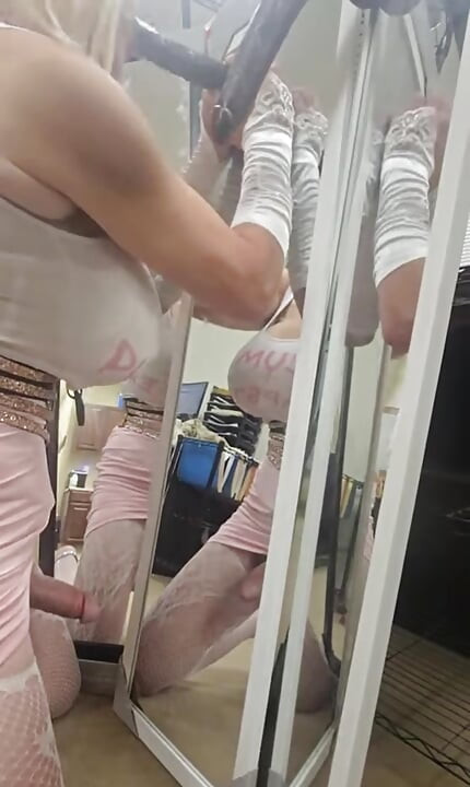 DeeDee in a Pink Skit and White Top