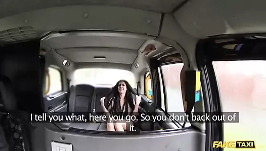 Fake Taxi cute escort rides cock for cash