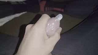 Éjaculation dans un préservatif