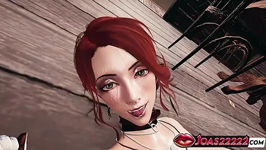 Hot Redhead Korryn as a Cowgirl Tight Ass Licking in Close-Up Views, and Intense Fingering of Tight Pussy Resulting in Squirt