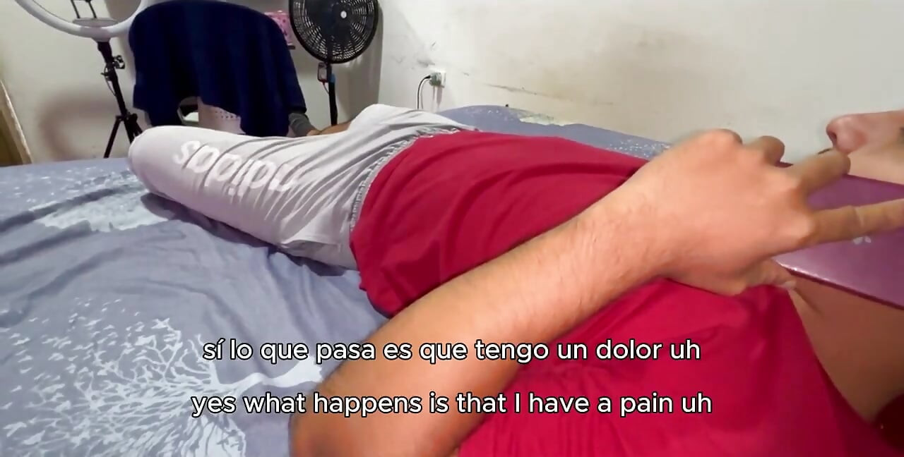18-year-old. Nurse Cures the Patient with Her Big Tits, Her Big Ass and Some Blowjobs. Mexican, Amateur.
