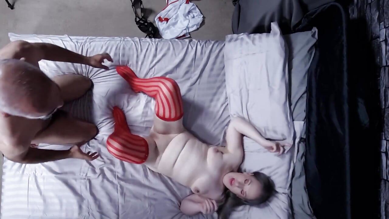 Sexy Nurse and Older Patient