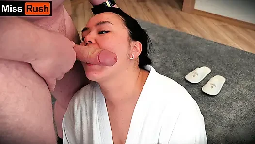 Nyata di pagi hari dengan istri saya Nona Rush