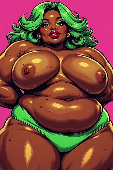 Chubby Black Women Art