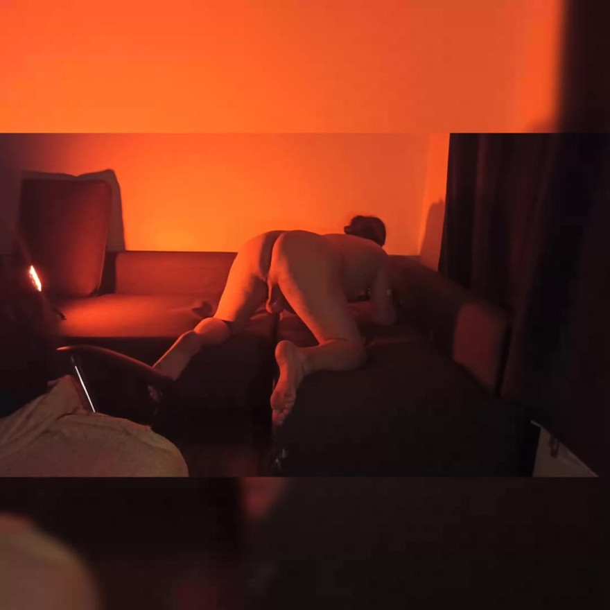Fat ass on a webcam