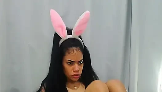 Cute Young Woman in White Lingerie Plays with Her Pussy and Flirts with Her Lovense for the First Time