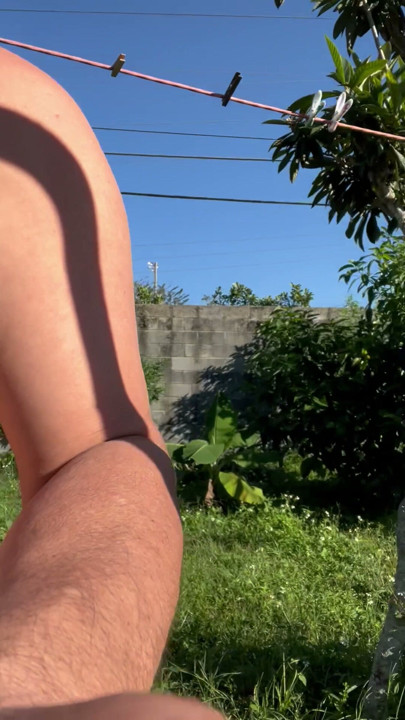 Outdoors nudity