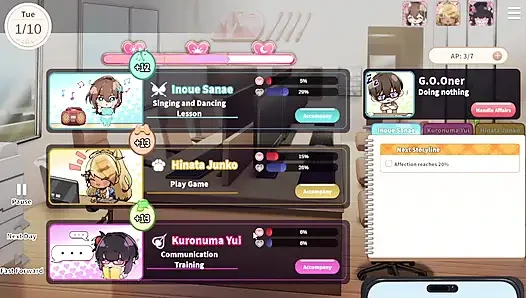 1 V-Lover Playthrough. Lovely Women And Nice Art Style.