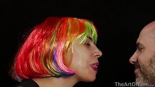 Colorful Wig Facial!