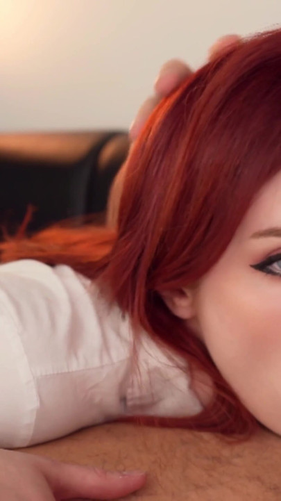 Slutty Secretary Deepthroat, Rough Fucks and Takes Cum On Her Big Tits after Work | Clip 1