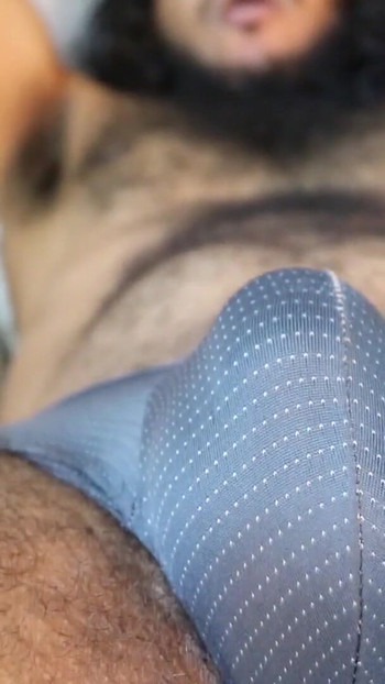 Epic moment from "Hairy Man Plays With Bulge"